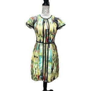 Bebe Multi Color Short Sleeve Mini Dress Size 0